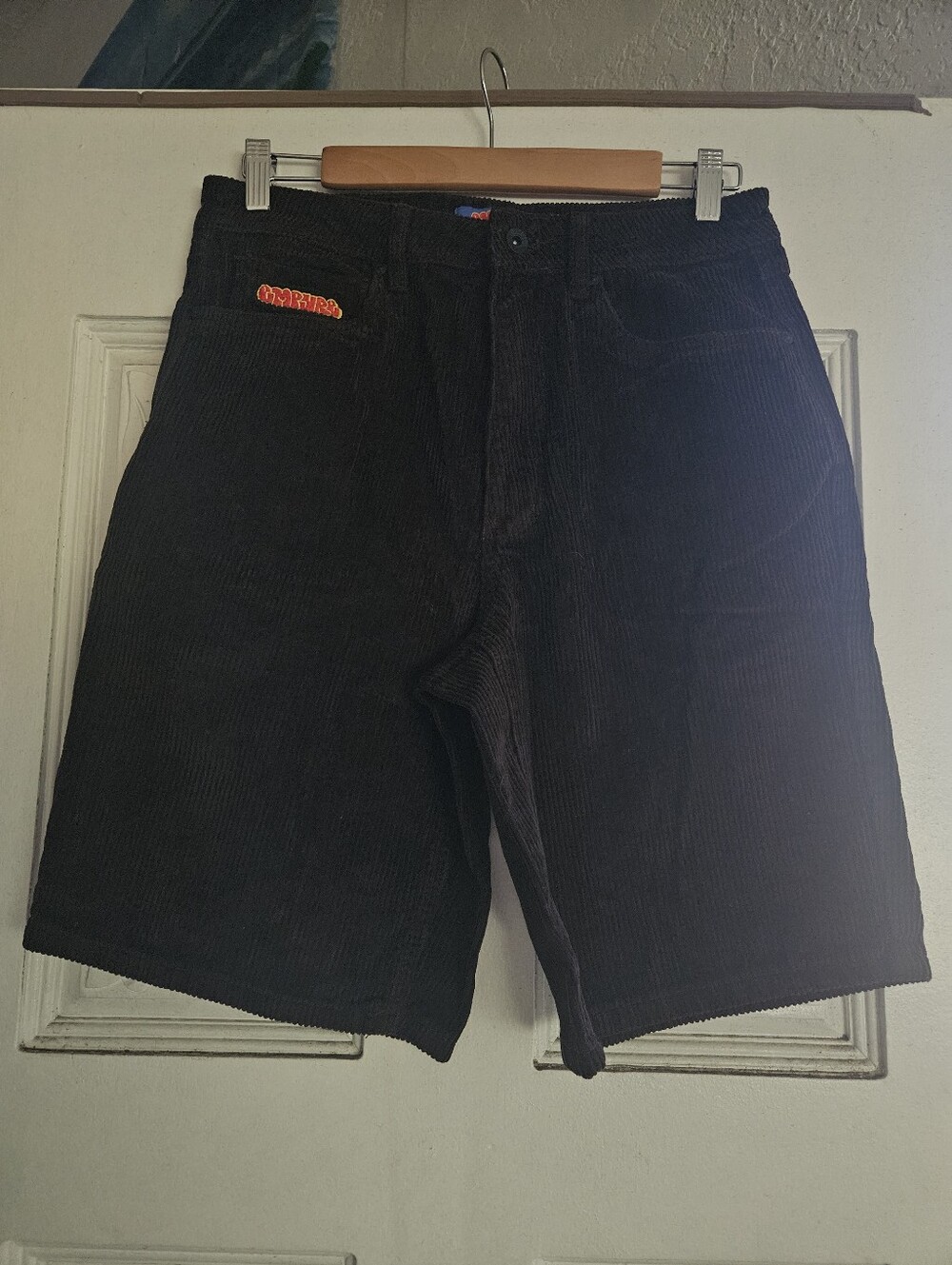 Empyre Brown Corduroy Flat Front Shorts 28